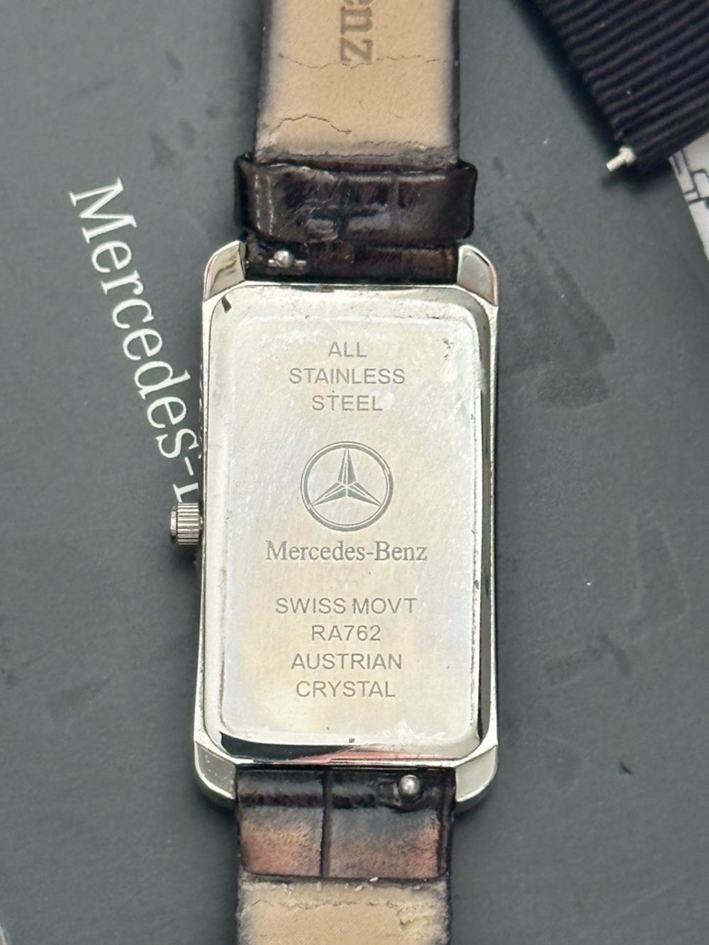 Mercedes-Benz Black triple row Austrian crystal bezel Swiss movement  Watch - Picture 5 of 6